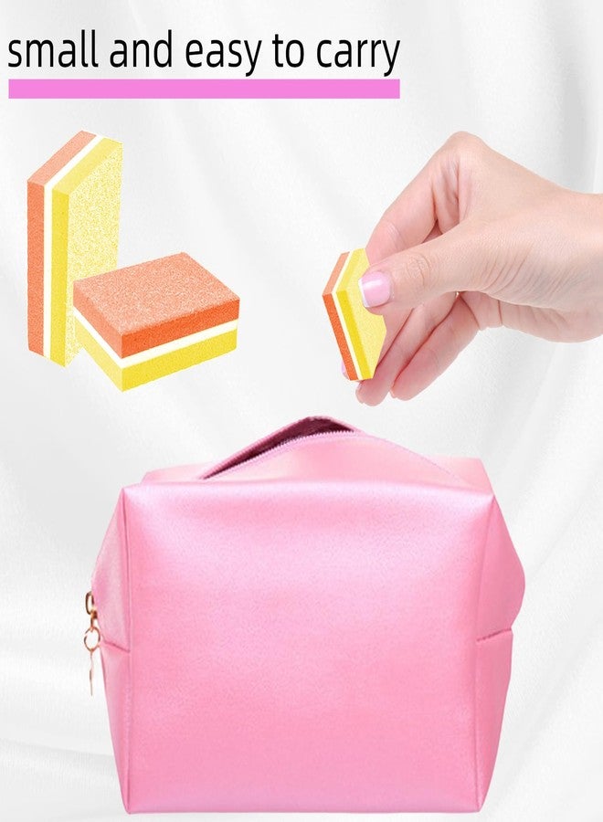 TKYZMS 50 Pcs Sponge Nail Buffers,100/180 Grit Mini Nail Files,Mini Buffer Block Nail File for Acrylic & Natural Nails,Double-Sided Buffing Blocks for Manicure & Pedicure,Salon & Home Use(Yellow and Orange) - Image 4